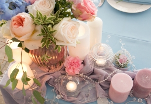 Нежное оформление романтичной свадьбы