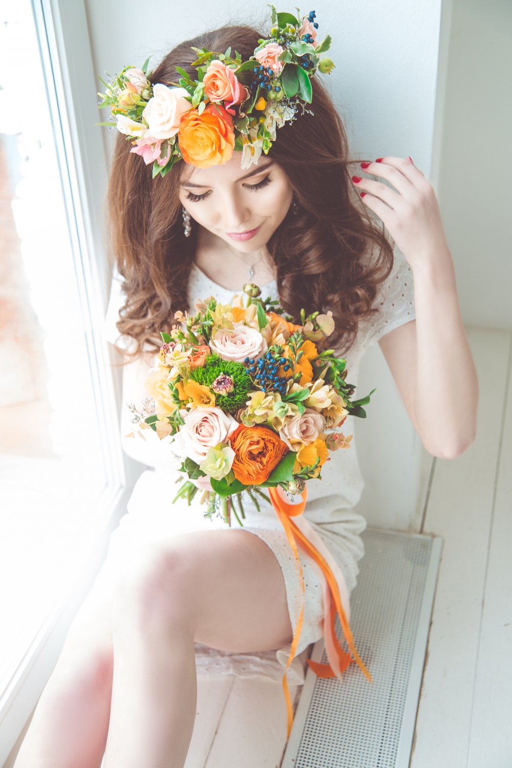 Яркое и весеннее утро невесты Яночки. 
Fl: Insomnia of Flowers, lab. 
Ph: Дарья Артищева 
