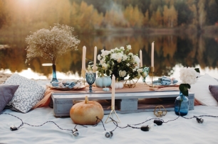 Фотозона для замечательной пары — Насти и Лёши