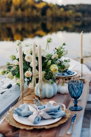 Оформление свадебного ужина