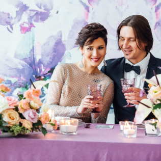 цвет свадьбы 2019, свадьба в сиреневом цвете, свадьба в лиловом цвете, свадьба в розовом цвете, флористика BE INSPIRED