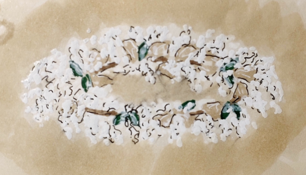 Эскиз цветочной люстры