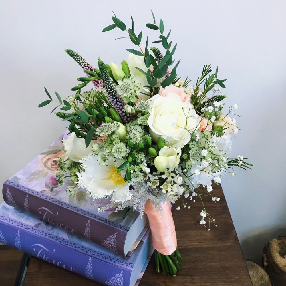 свадебный букет-растрепыш