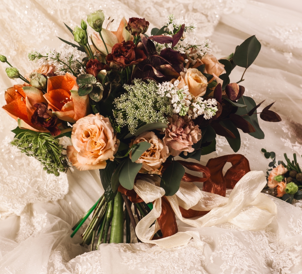Осенний букет невесты
