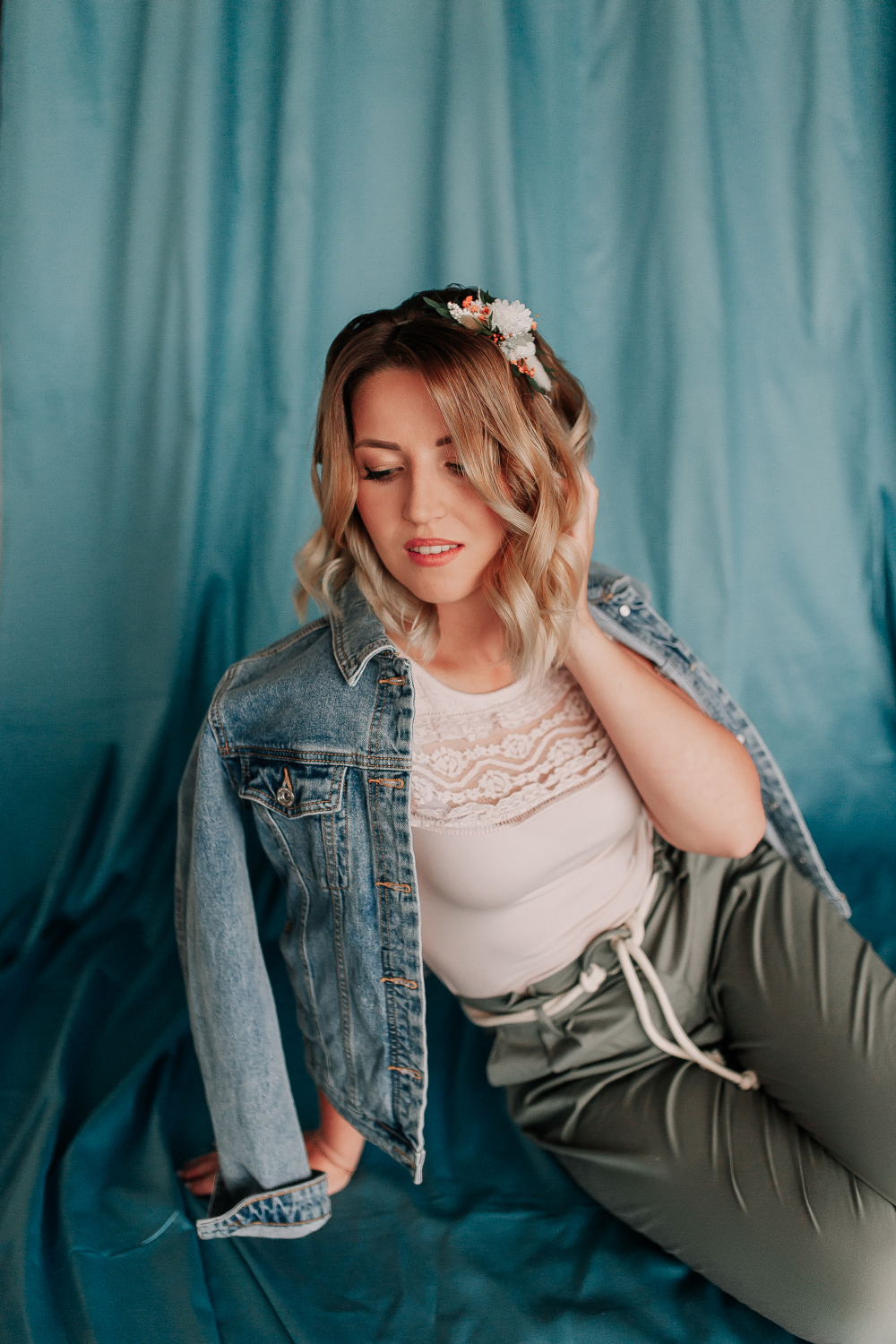 Ободок со стабилизированной астрой 