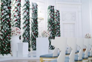 Декор зала бракосочетания