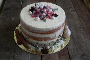 Naked cake для свадьбы в стиле rustic