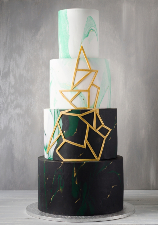 торт с геометрическим декором, торт и сладкий стол CAKE&CAKE