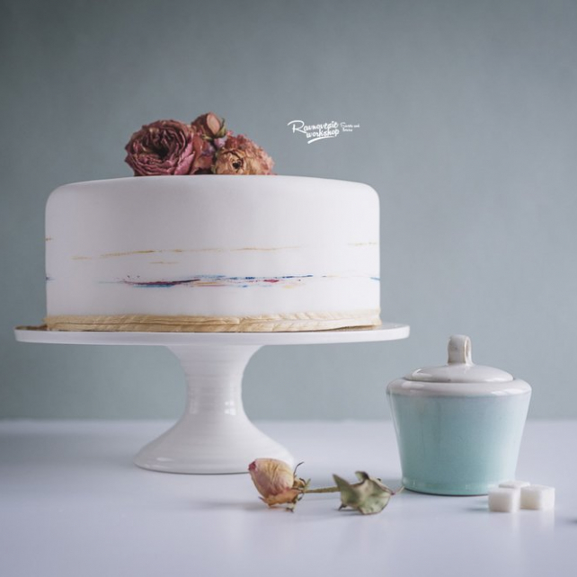 60 идей для декора одноярусного свадебного торта 