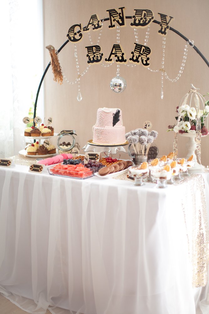 Candy Bar для вечеринки в стиле Great Gatsby 