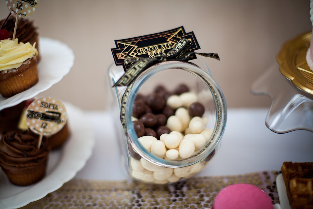 Candy Bar для вечеринки в стиле Great Gatsby 