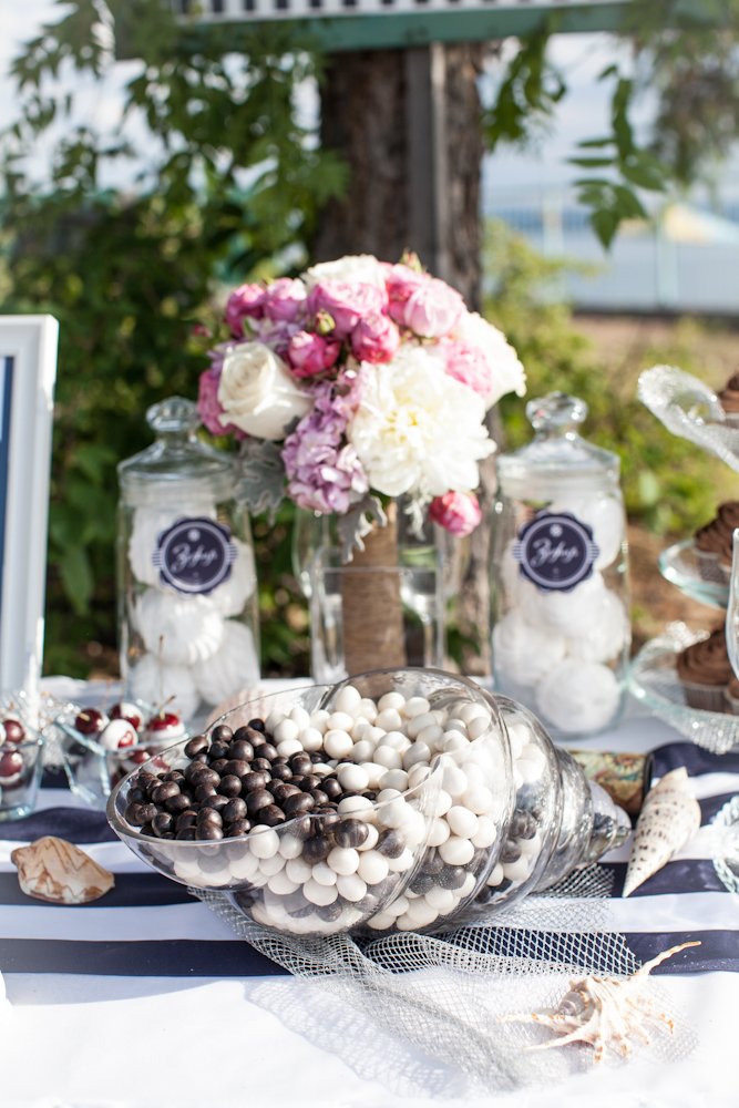Wedding Candy bar at Navy Theme