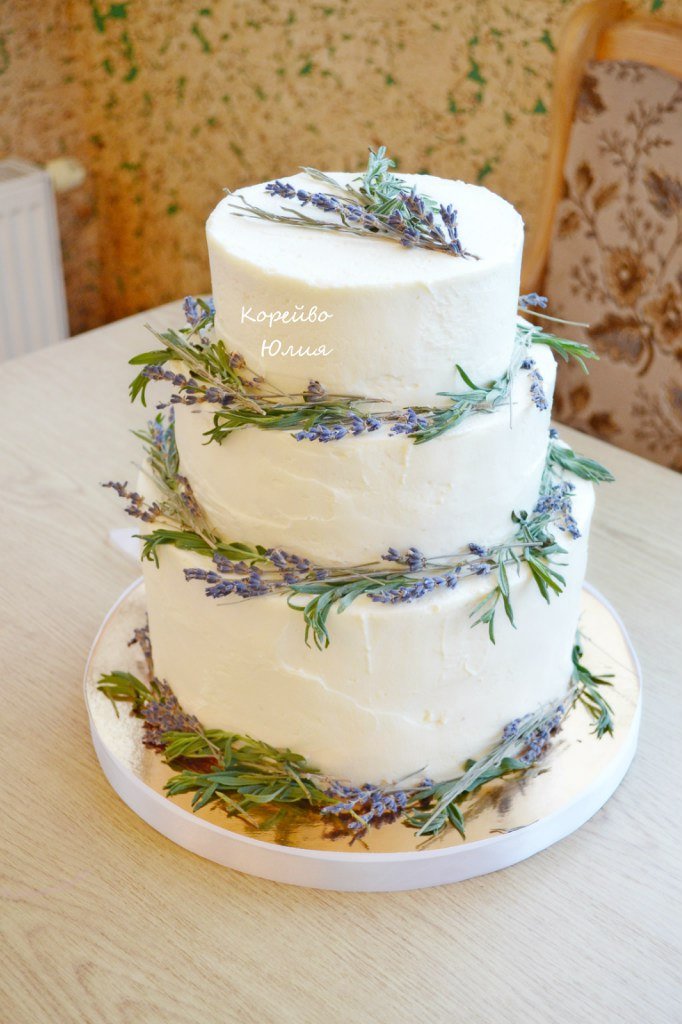 Свадьба в стиле Прованс, Лаванда
Оформление сливками