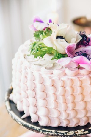 Фиалковый ягодный торт