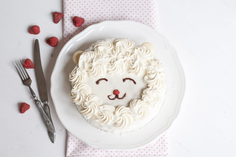 Кокосовый торт с малиной, без муки, без лактозы, на перепелиных яйцах.