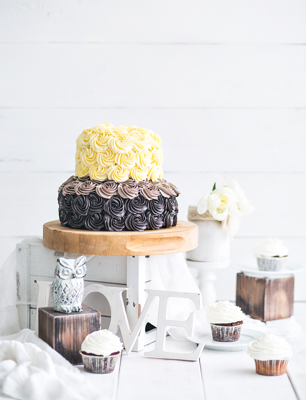 Торт с масляным кремом.