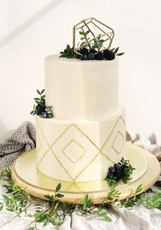 торт с геометрическим рисунком, торт и сладкий стол MY HONEY CAKE