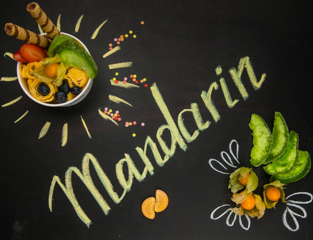 мандарин и голубика