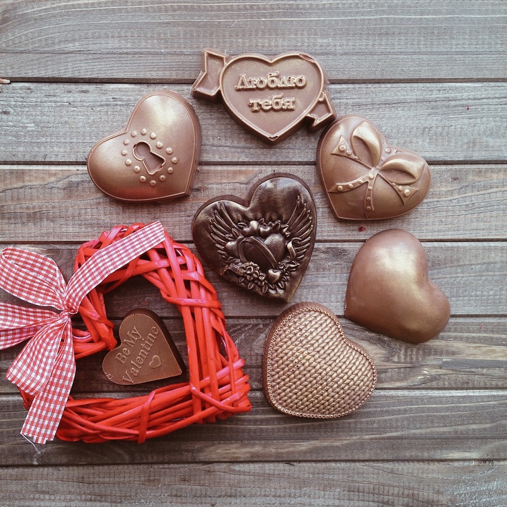 Шоколадные валентинки