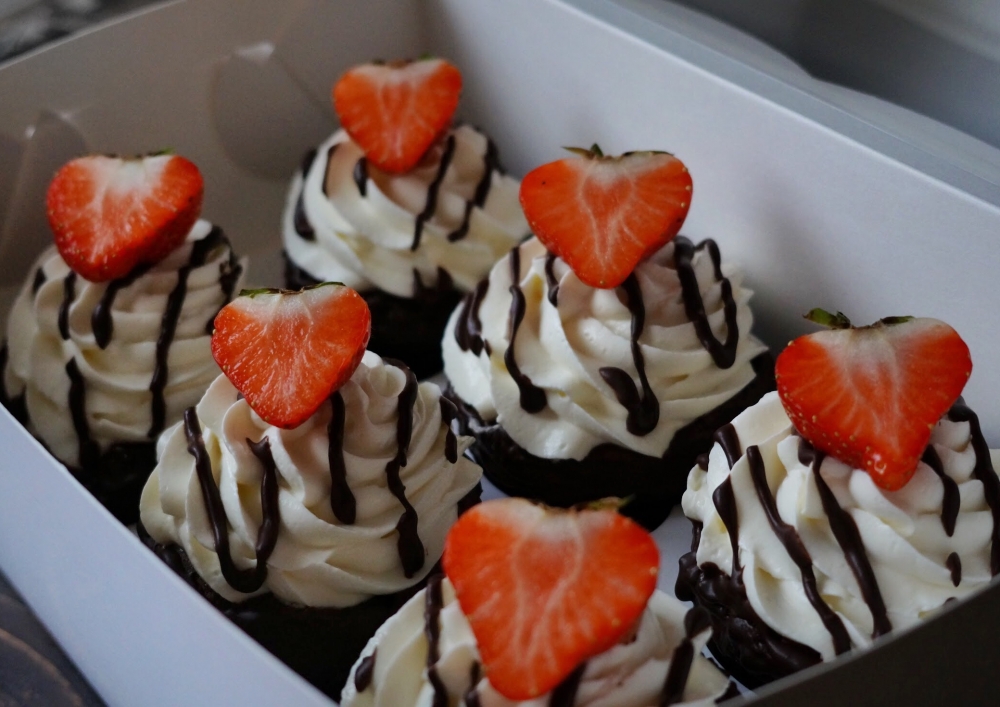 Легкие протеиновые капкейки с начинкой