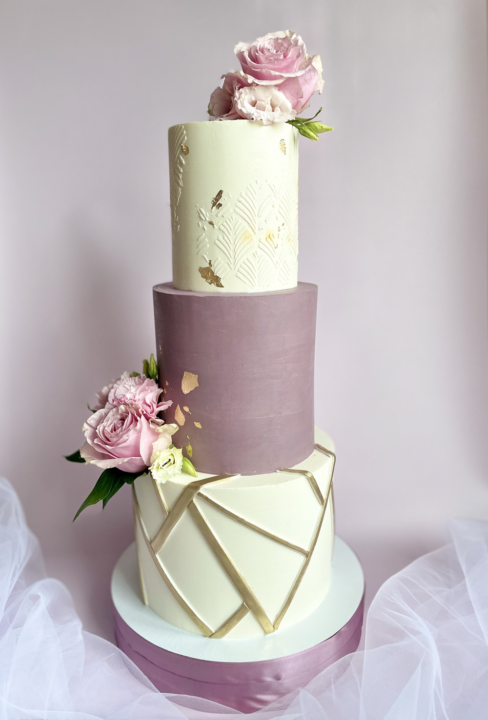 Классический 3-х ярусный свадебный торт, 9 кг