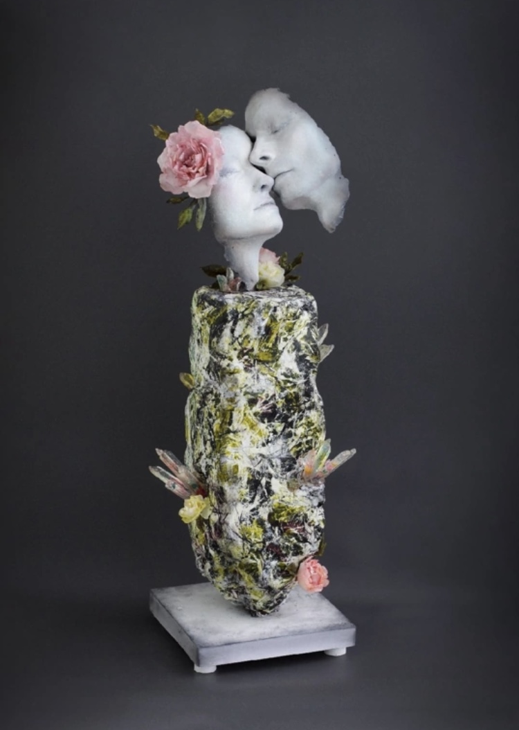 Скульптурный арт-торт «Лики любви»