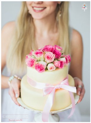 Милый свадебный торт