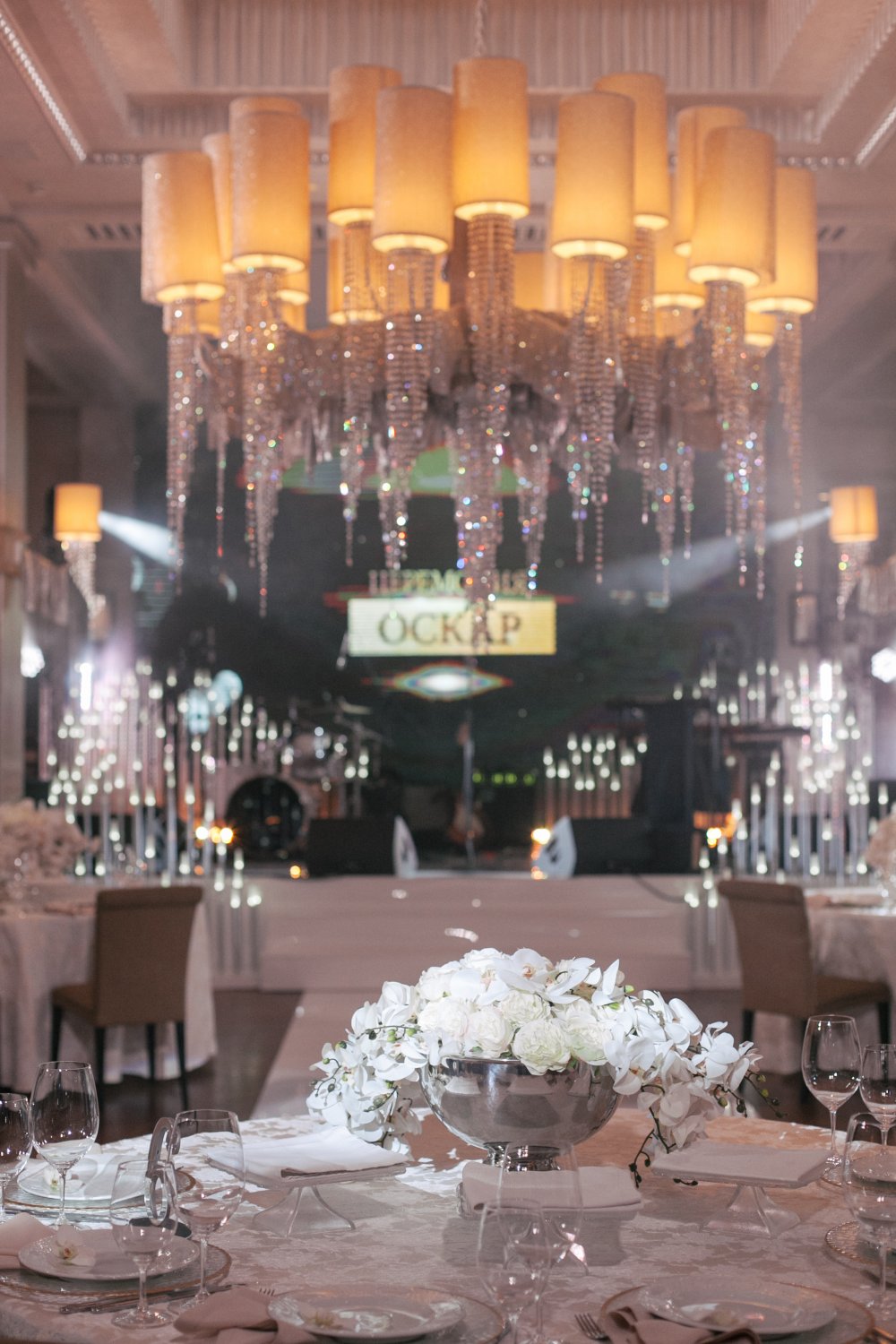 Оформление свадебного вечера в стиле церемонии Оскар