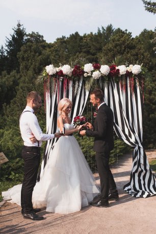 Полосатая свадьба. Выездная регистрация