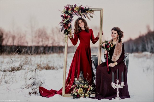 Зимние образы: 35 фотоидей для запоминающейся свадьбы 