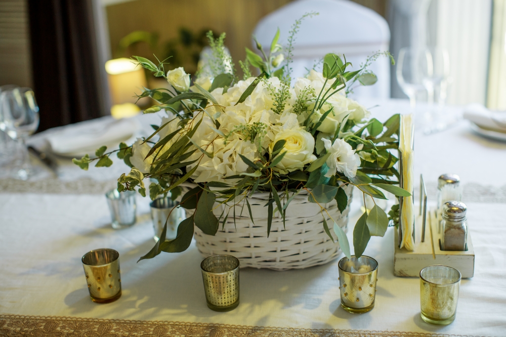 композиции на столы гостей