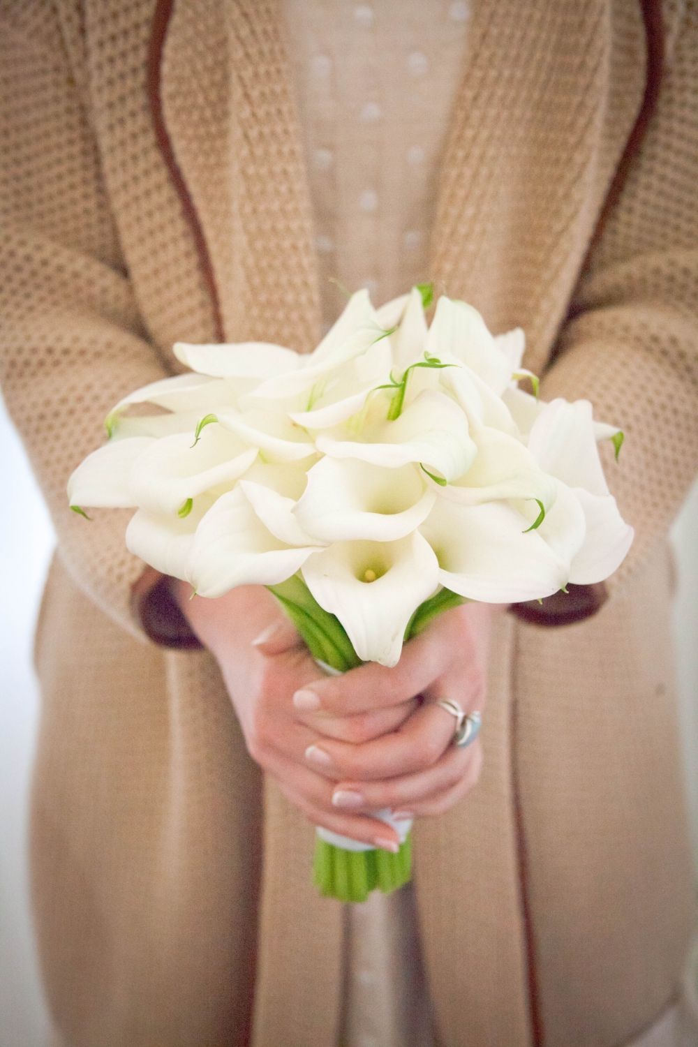 букет невесты из белых калл