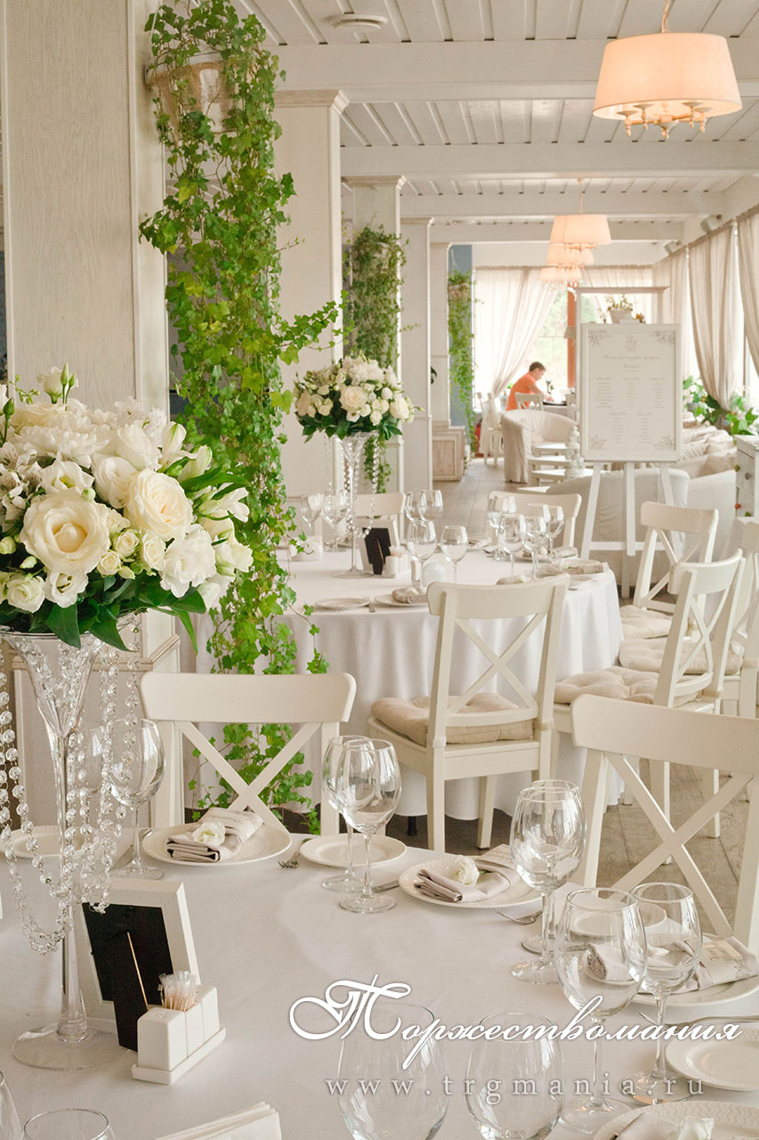 оформление столов гостей на свадьбу