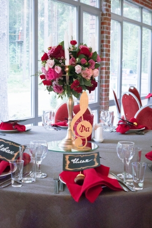 Оформление гостевых столов