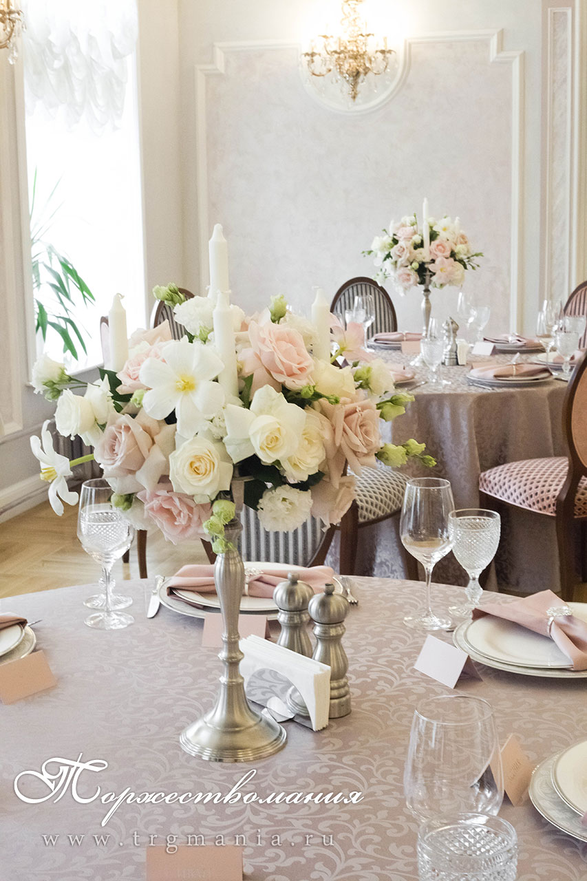 украшение свадебного зала в Санкт-Петербурге, студия декора и флористики