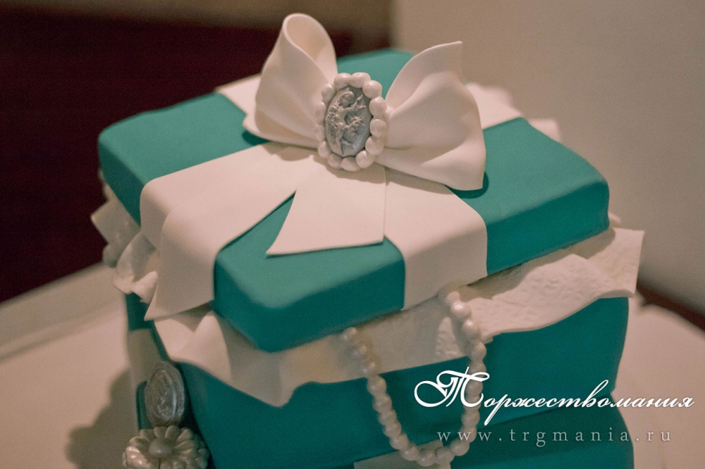 сладкий стол в бирюзовом цвете Тиффани