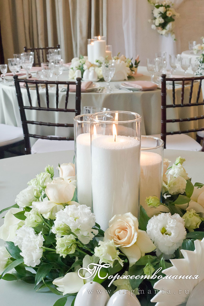 свадебное оформление в банкетном зале ресторана Весенний наб реки Фонтанки 108