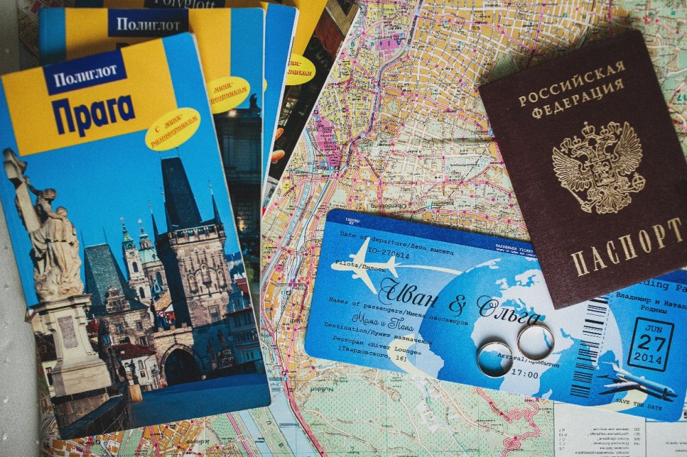 Оформление свадьбы в стиле путешествия. Оля + Ваня 