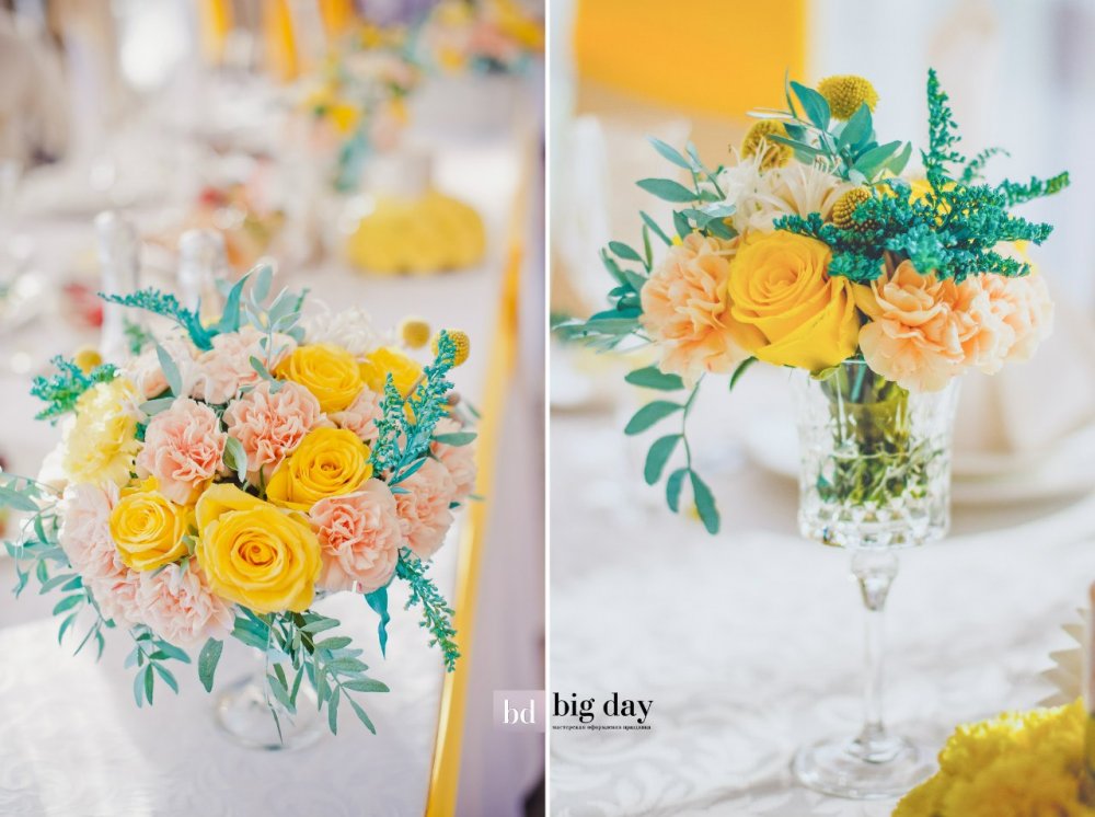 Небольшие цветочные композиции