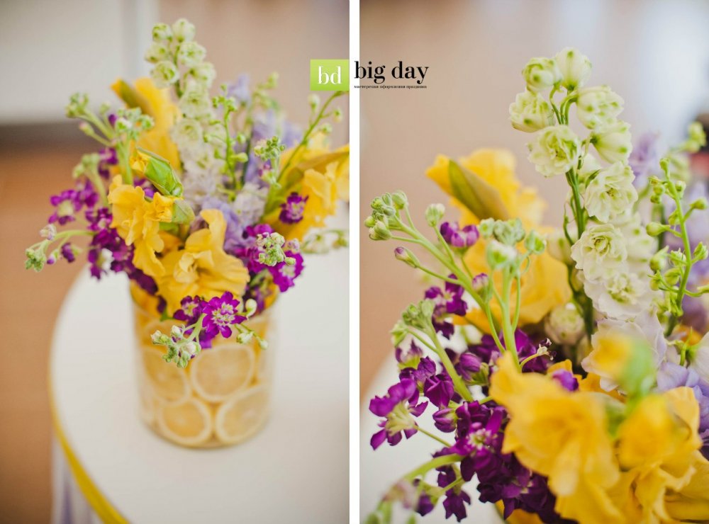 Средние цветочные композиции