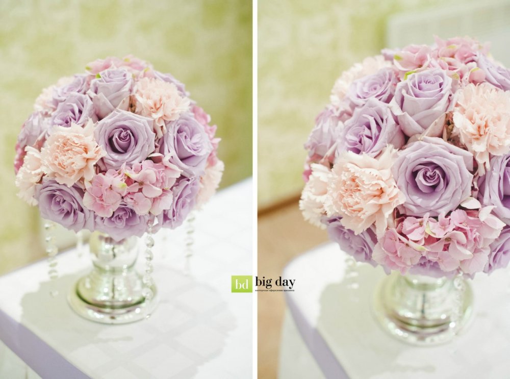 Средние цветочные композиции