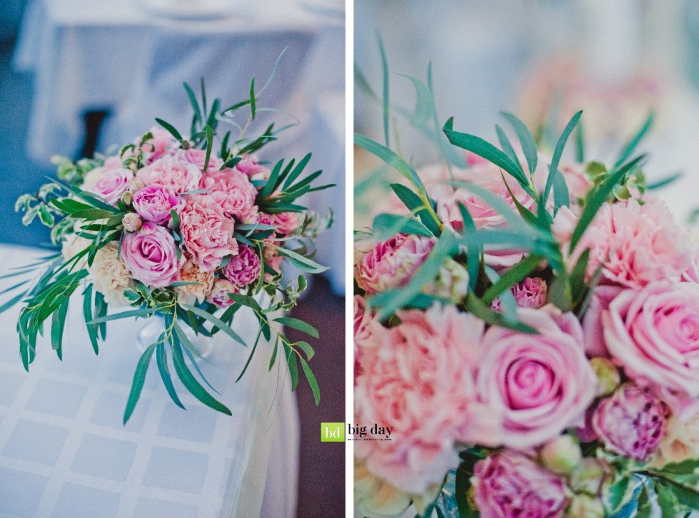 Средние цветочные композиции