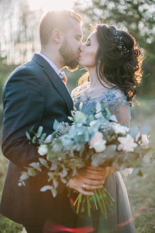 Свадьба в голубых оттенках