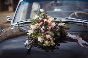 Букет для джинсовой свадьбы