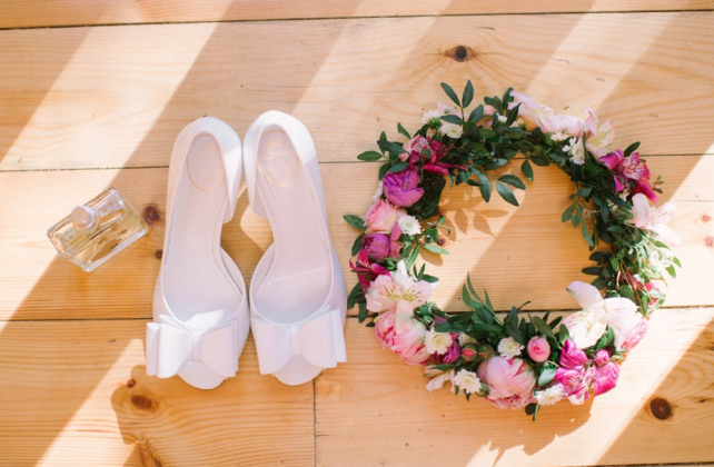 свадебные туфли с бантами, декор ЛЮБОВЬМОРКОВЬ