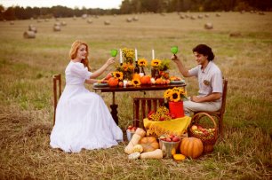 Фотосессия с подсолнухами