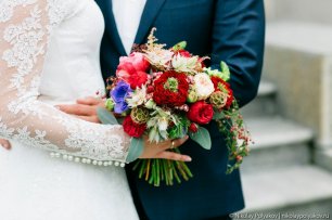 "Мягкий" букет невесты