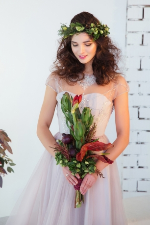 Оригинальный букет невесты