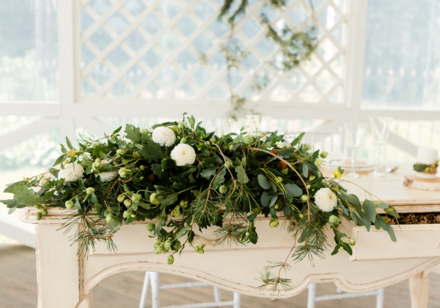 цвет свадьбы 2019, свадьба в зеленом цвете, декор VERA MARKOVA