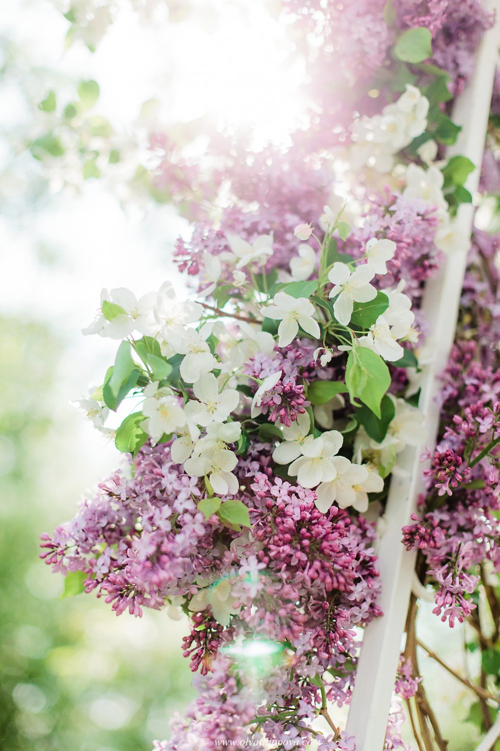 Декор свадебной арки